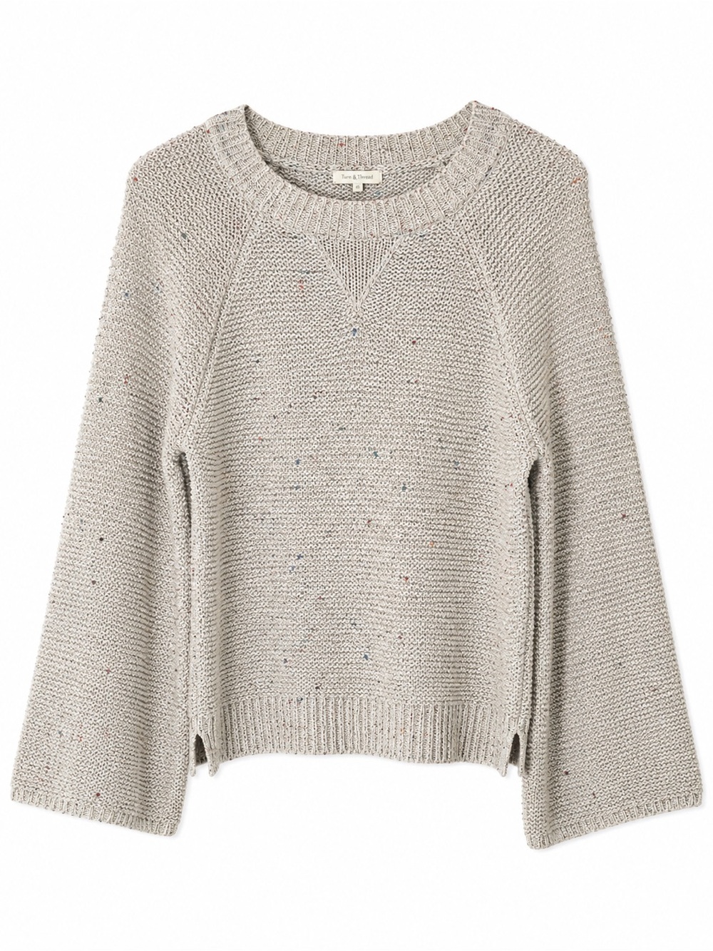 Turn & Thread Speckled Confetti Knit Cropped Sweater Women's Small